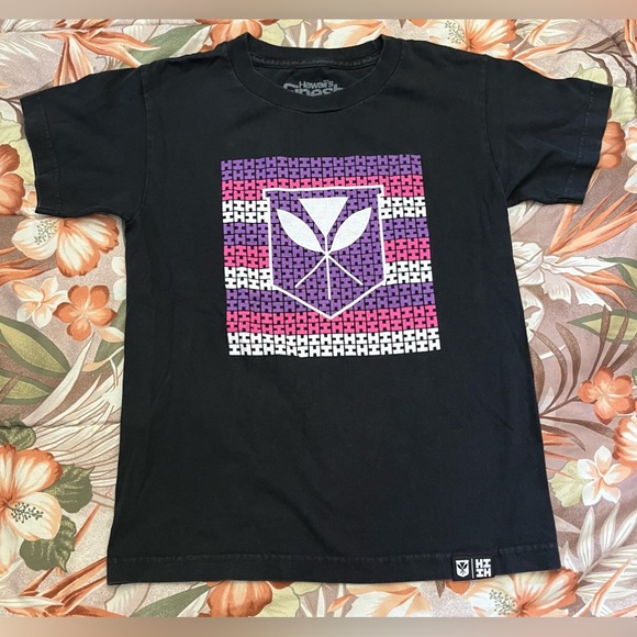 Hawaii’s Finest Kekemapa Line Girls Size Medium T-Shirt - Picture 1 of 8